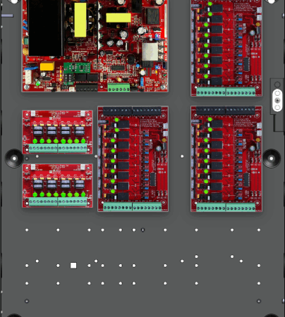 LifeSafetyPower FPO150-3C82D8E2 Standard Power Systems 150W Single Voltage, 120 VAC 24 Relay Lock Outputs 16 Auxiliary Outputs