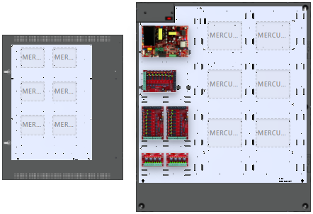 LifeSafetyPower FPO150-3C82D8E8M1 Mercury Unified Power Systems 150W Single Voltage, 120 VAC 24 Relay Lock Outputs 16 Auxiliary Outputs