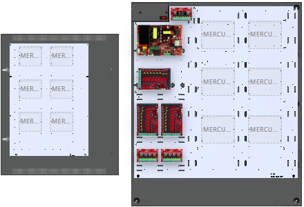 LifeSafetyPower FPO150-3C84D8E8M1 Mercury Unified Power Systems 150W Single Voltage, 120 VAC 24 Relay Lock Outputs 32 Auxiliary Outputs