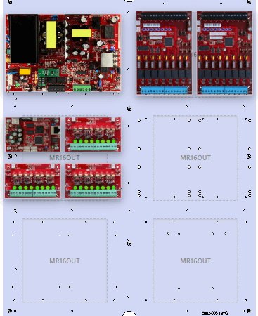 LifeSafetyPower FPO150-3D8P2M8NL4BP4M 150W Single Voltage, 120 VAC 16 Managed Lock Outputs 24 Auxiliary Output