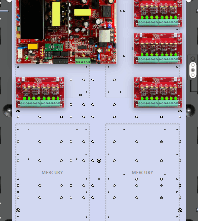 LifeSafetyPower FPO150-4D8PE2M Mercury Unified Power Systems 150W Single Voltage, 120 VAC 32 Auxiliary Outputs