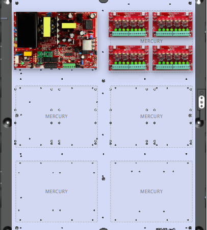 LifeSafetyPower FPO150-4D8PE4M Mercury Unified Power Systems 150W Single Voltage, 120 VAC 32 Auxiliary Outputs