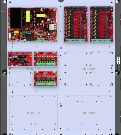 LifeSafetyPower FPO150-B1002C82D8PE4M Mercury Unified Power Systems 150W Dual Voltage, 120 VAC 16 Relay Lock Outputs 16 Auxiliary Outputs