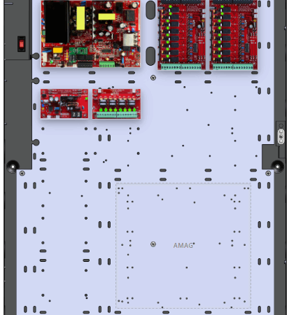 LifeSafetyPower FPO150-B1002C8D8E6A AMAG Unified Power Systems 150W Dual Voltage, 120 VAC 16 Relay Lock Outputs 8 Auxiliary Outputs