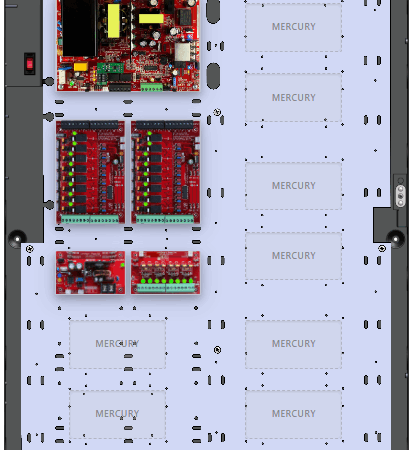 LifeSafetyPower FPO150-B1002C8D8PE6M Mercury Unified Power Systems 150W Dual Voltage, 120 VAC 16 Relay Lock Outputs 8 Auxiliary Outputs