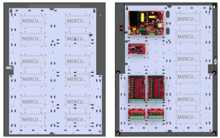 LifeSafetyPower FPO150-B1002C8P2D8PE6M1 Mercury Unified Power Systems 150W Dual Voltage, 120 VAC 16 Relay Lock Outputs 16 Auxiliary Outputs