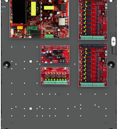 LifeSafetyPower FPO150-B1002C8PD8PE2 Standard Power Systems 150W Dual Voltage, 120 VAC 16 Relay Lock Outputs 8 Auxiliary Outputs