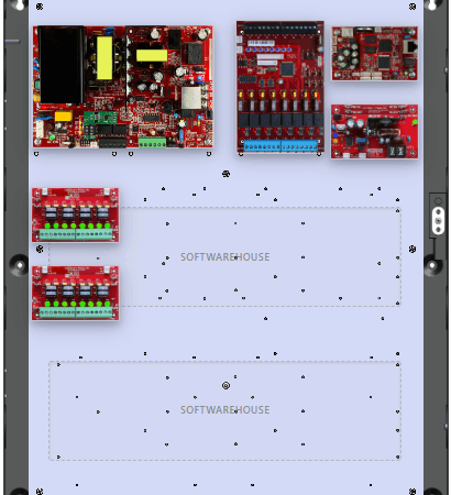 LifeSafetyPower FPO150-B1002D8M8NL4E4S Software House Unified Power Systems 150W Dual Voltage, 120 VAC 8 Managed Lock Outputs 16 Auxiliary Outputs