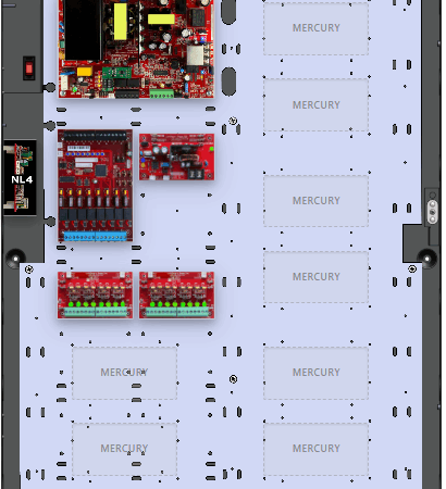 LifeSafetyPower FPO150-B1002D8PM8NL4E6M Mercury Unified Power Systems 150W Dual Voltage, 120 VAC 8 Managed Lock Outputs 16 Auxiliary Outputs