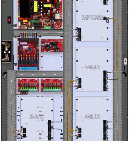 LifeSafetyPower FPO150-B1002D8PM8NL4E6M/P8-A Mercury ProWire Power Systems 150W Dual Voltage, 120 VAC 8 Managed Lock Outputs 16 Auxiliary Outputs
