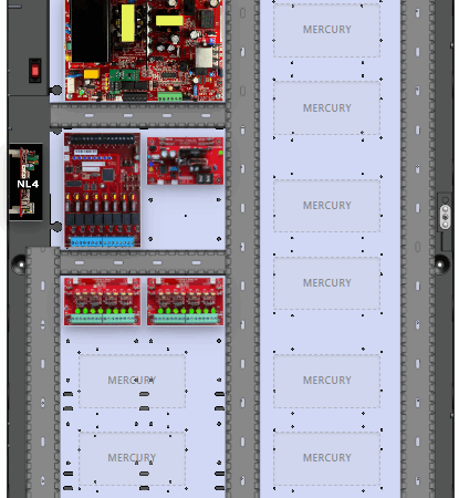 LifeSafetyPower FPO150-B1002D8PM8NL4E6M/P8-A-CC Mercury Unified Power Systems 150W Dual Voltage, 120 VAC 8 Managed Lock Outputs 16 Auxiliary Outputs