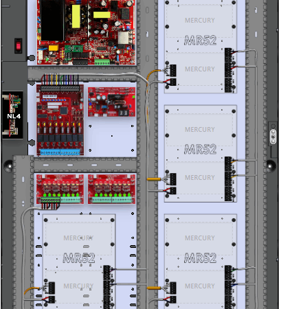 LifeSafetyPower FPO150-B1002D8PM8NL4E6M/P8-C-RVN Mercury Unified Power Systems 150W Dual Voltage, 120 VAC 8 Managed Lock Outputs 16 Auxiliary Outputs