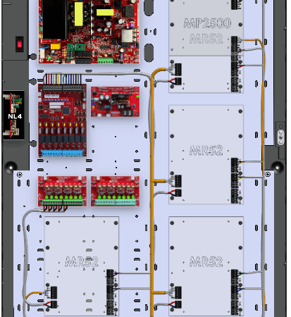 LifeSafetyPower FPO150-B1002D8PM8NL4E6M/T8-D Mercury ProWire Power Systems 150W Dual Voltage, 120 VAC 8 Managed Lock Outputs 16 Auxiliary Outputs