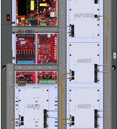 LifeSafetyPower FPO150-B1002D8PM8NLXE6M/P8-A Mercury ProWire Power Systems 150W Dual Voltage, 120 VAC 8 Managed Lock Outputs 16 Auxiliary Outputs