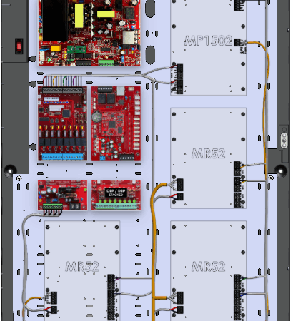 LifeSafetyPower FPO150-B1002D8PM8NLXE6M/T8-A/E Mercury ProWire Power Systems 150W Dual Voltage, 230 VAC 8 Managed Lock Outputs 16 Auxiliary Outputs
