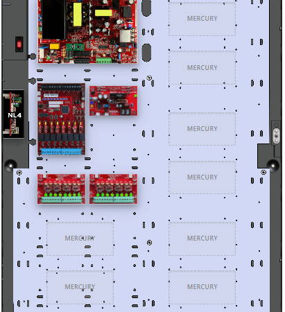 LifeSafetyPower FPO150-B1002D8PM8PNL4E6M Mercury Unified Power Systems 150W Dual Voltage, 120 VAC 8 Managed Lock Outputs 16 Auxiliary Outputs