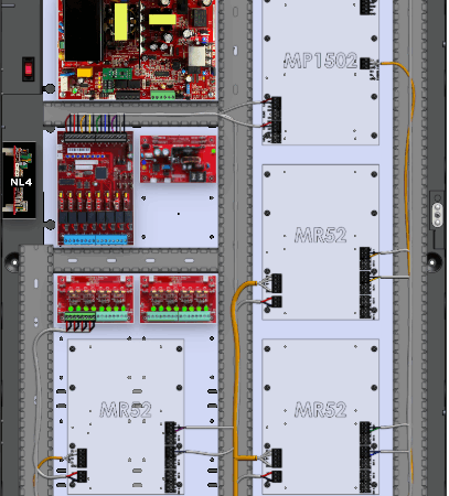 LifeSafetyPower FPO150-B1002D8PM8PNL4E6M/P8-A/E Mercury ProWire Power Systems 150W Dual Voltage, 230 VAC 8 Managed Lock Outputs 16 Auxiliary Outputs