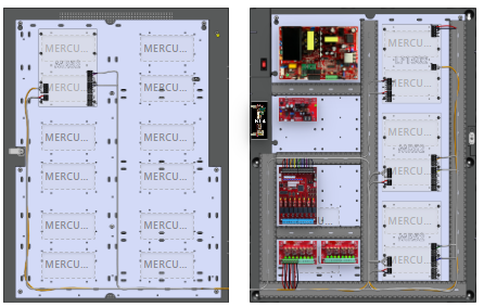 LifeSafetyPower FPO150-B1002D8PM8PNL4E6M1-WP-FOX01 Mercury Unified Power Systems 150W Dual Voltage, 120 VAC 8 Managed Lock Outputs 16 Auxiliary Output