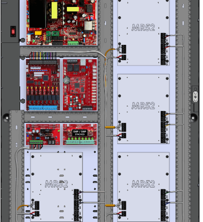LifeSafetyPower FPO150-B1002D8PM8PNLXE6M/P8-C Mercury ProWire Power Systems 150W Dual Voltage, 120 VAC 8 Managed Lock Outputs 16 Auxiliary Outputs