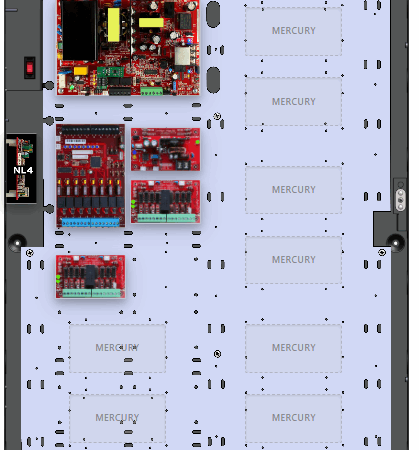 LifeSafetyPower FPO150-B1002F8PM8NL4E6M/E Mercury Unified Power Systems 150W Dual Voltage, 230 VAC 8 Managed Lock Outputs