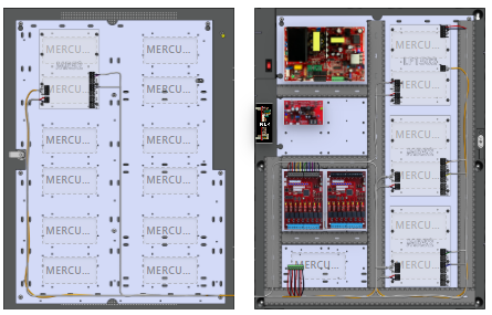 LifeSafetyPower FPO150-B1002M8PNL4E6M1-WP-RHS02/E Mercury Unified Power Systems 150W Dual Voltage, 120 VAC 16 Managed Lock Outputs