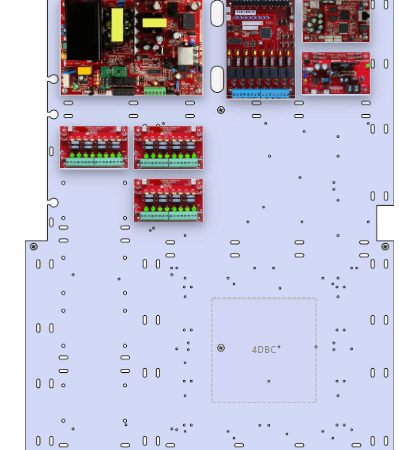 LifeSafetyPower FPO150-B1003D8M8NL4BP6A 150W Dual Voltage, 120 VAC 8 Managed Lock Outputs 24 Auxiliary Outputs