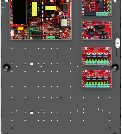 LifeSafetyPower FPO150-B100C42D8E2 Standard Power Systems 150W Dual Voltage, 120 VAC 4 Relay Lock Outputs 16 Auxiliary Outputs