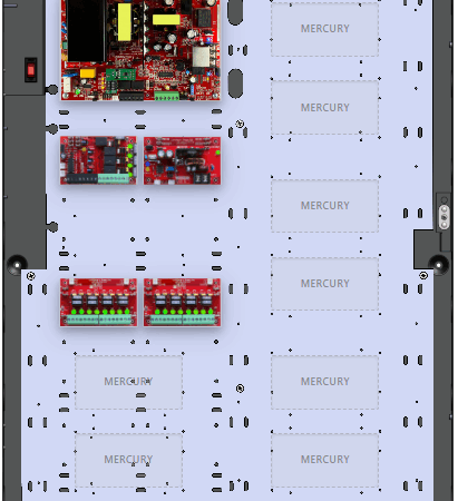 LifeSafetyPower FPO150-B100C42D8E6M Mercury Unified Power Systems 150W Dual Voltage, 120 VAC 4 Relay Lock Outputs 16 Auxiliary Outputs