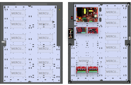 LifeSafetyPower FPO150-B100C42D8NL4E6M1 Mercury Unified Power Systems 150W Dual Voltage, 120 VAC 4 Relay Lock Outputs 16 Auxiliary Outputs