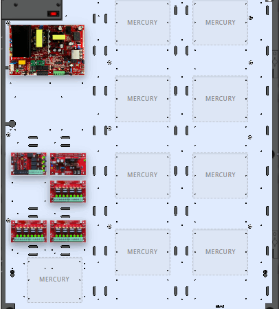 LifeSafetyPower FPO150-B100C43D8E8M2 Mercury Unified Power Systems 150W Dual Voltage, 120 VAC 4 Relay Lock Outputs 24 Auxiliary Outputs