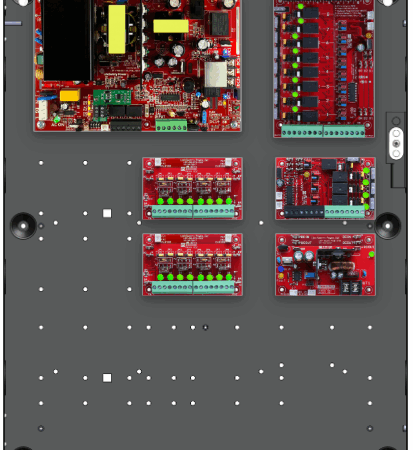 LifeSafetyPower FPO150-B100C4C82D8PE2 Standard Power Systems 150W Dual Voltage, 120 VAC 12 Relay Lock Outputs 16 Auxiliary Outputs