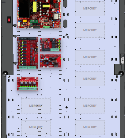 LifeSafetyPower FPO150-B100C4C8D8E6M Mercury Unified Power Systems 150W Dual Voltage, 120 VAC 12 Relay Lock Outputs 8 Auxiliary Outputs