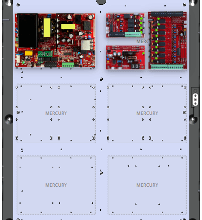LifeSafetyPower FPO150-B100C4C8E4M Mercury Unified Power Systems 150W Dual Voltage, 120 VAC 12 Relay Lock Outputs