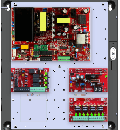 LifeSafetyPower FPO150-B100C4D8E1M Mercury Unified Power Systems 150W Dual Voltage, 120 VAC 4 Relay Lock Outputs 8 Auxiliary Outputs