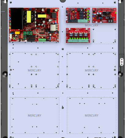 LifeSafetyPower FPO150-B100C4D8E4M Mercury Unified Power Systems 150W Dual Voltage, 120 VAC 4 Relay Lock Outputs 8 Auxiliary Outputs