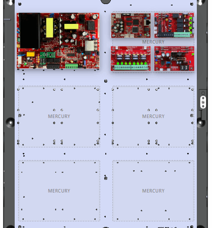 LifeSafetyPower FPO150-B100C4D8NL4E4M Mercury Unified Power Systems 150W Dual Voltage, 120 VAC 4 Relay Lock Outputs 8 Auxiliary Outputs