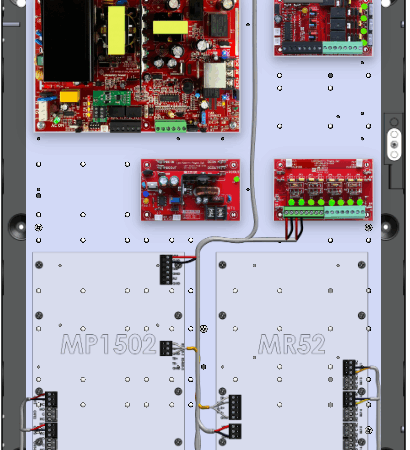 LifeSafetyPower FPO150-B100C4D8PE2M/T4-A Mercury ProWire Power Systems 150W Dual Voltage, 120 VAC 4 Relay Lock Outputs 8 Auxiliary Outputs