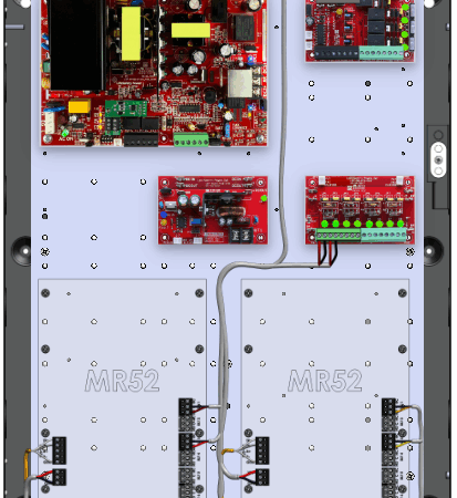 LifeSafetyPower FPO150-B100C4D8PE2M/T4-C Mercury ProWire Power Systems 150W Dual Voltage, 120 VAC 4 Relay Lock Outputs 8 Auxiliary Outputs