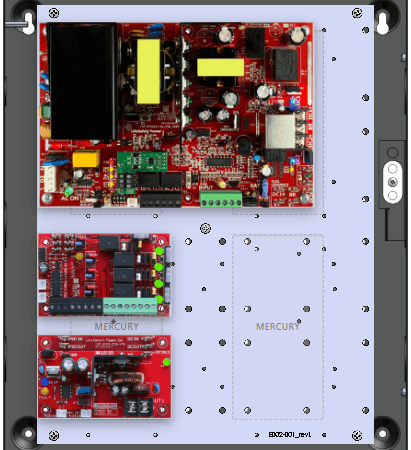 LifeSafetyPower FPO150-B100C4E1M Mercury Unified Power Systems 150W Dual Voltage, 120 VAC 4 Relay Lock Outputs