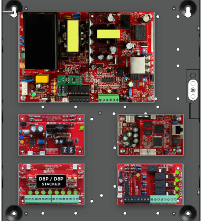 LifeSafetyPower FPO150-B100C4P2D8PNL4E1 Standard Power Systems 150W Dual Voltage, 120 VAC 4 Relay Lock Outputs 16 Auxiliary Outputs