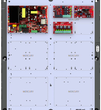 LifeSafetyPower FPO150-B100C4PD8E4M Mercury Unified Power Systems 150W Dual Voltage, 120 VAC 4 Relay Lock Outputs 8 Auxiliary Outputs