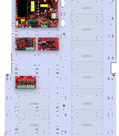 LifeSafetyPower FPO150-B100C4PD8PBP6M 150W Dual Voltage, 120 VAC 4 Relay Lock Outputs 8 Auxiliary Outputs