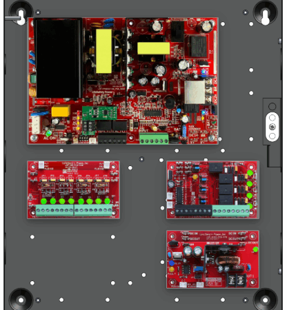 LifeSafetyPower FPO150-B100C4PD8PE1 Standard Power Systems 150W Dual Voltage, 120 VAC 4 Relay Lock Outputs 8 Auxiliary Outputs
