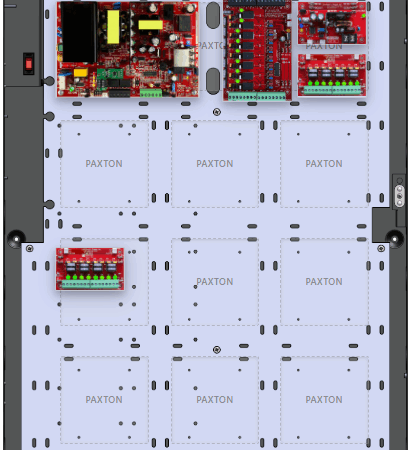 LifeSafetyPower FPO150-B100C82D8E6P Paxton Unified Power Systems 150W Dual Voltage, 120 VAC 8 Relay Lock Outputs 16 Auxiliary Outputs