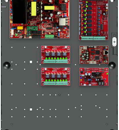 LifeSafetyPower FPO150-B100C82D8NL4E2 Standard Power Systems 150W Dual Voltage, 120 VAC 8 Relay Lock Outputs 16 Auxiliary Outputs