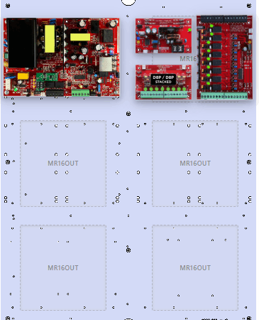 LifeSafetyPower FPO150-B100C82D8PBP4M 150W Dual Voltage, 120 VAC 8 Relay Lock Outputs 16 Auxiliary Outputs