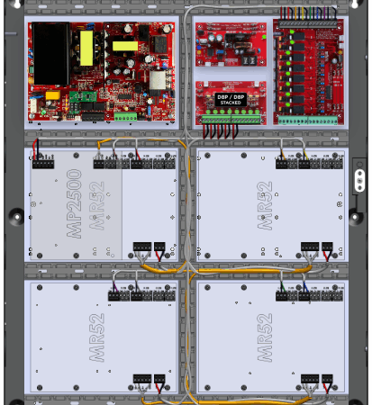 LifeSafetyPower FPO150-B100C82D8PE4M/P8-B Mercury ProWire Power Systems 150W Dual Voltage, 120 VAC 8 Relay Lock Outputs 16 Auxiliary Outputs
