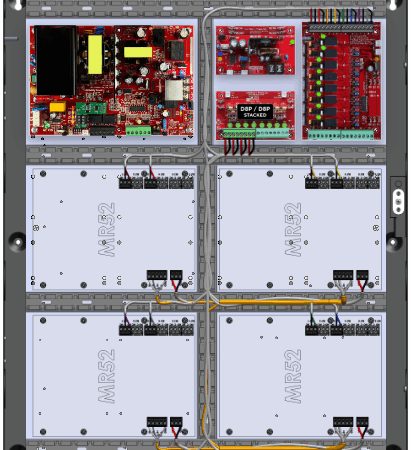 LifeSafetyPower FPO150-B100C82D8PE4M/P8-C Mercury ProWire Power Systems 150W Dual Voltage, 120 VAC 8 Relay Lock Outputs 16 Auxiliary Outputs