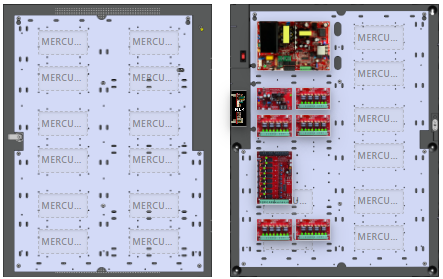 LifeSafetyPower FPO150-B100C85D8NL4E6M1 Mercury Unified Power Systems 150W Dual Voltage, 120 VAC 8 Relay Lock Outputs 40 Auxiliary Outputs