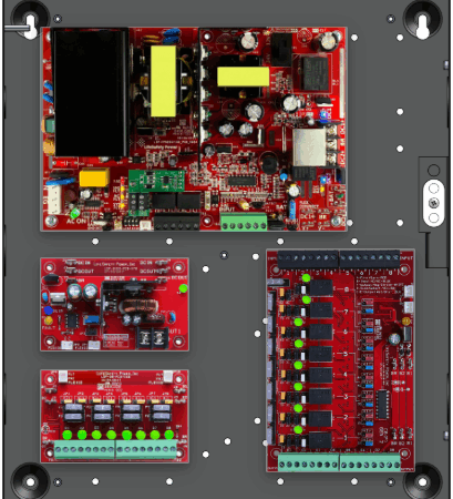 LifeSafetyPower FPO150-B100C8D8E1 Standard Power Systems 150W Dual Voltage, 120 VAC 8 Relay Lock Outputs 8 Auxiliary Outputs